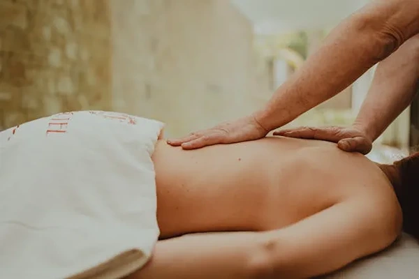 Relaxing Swedish full-body massage for men at home or hotel in New Friends Colony.