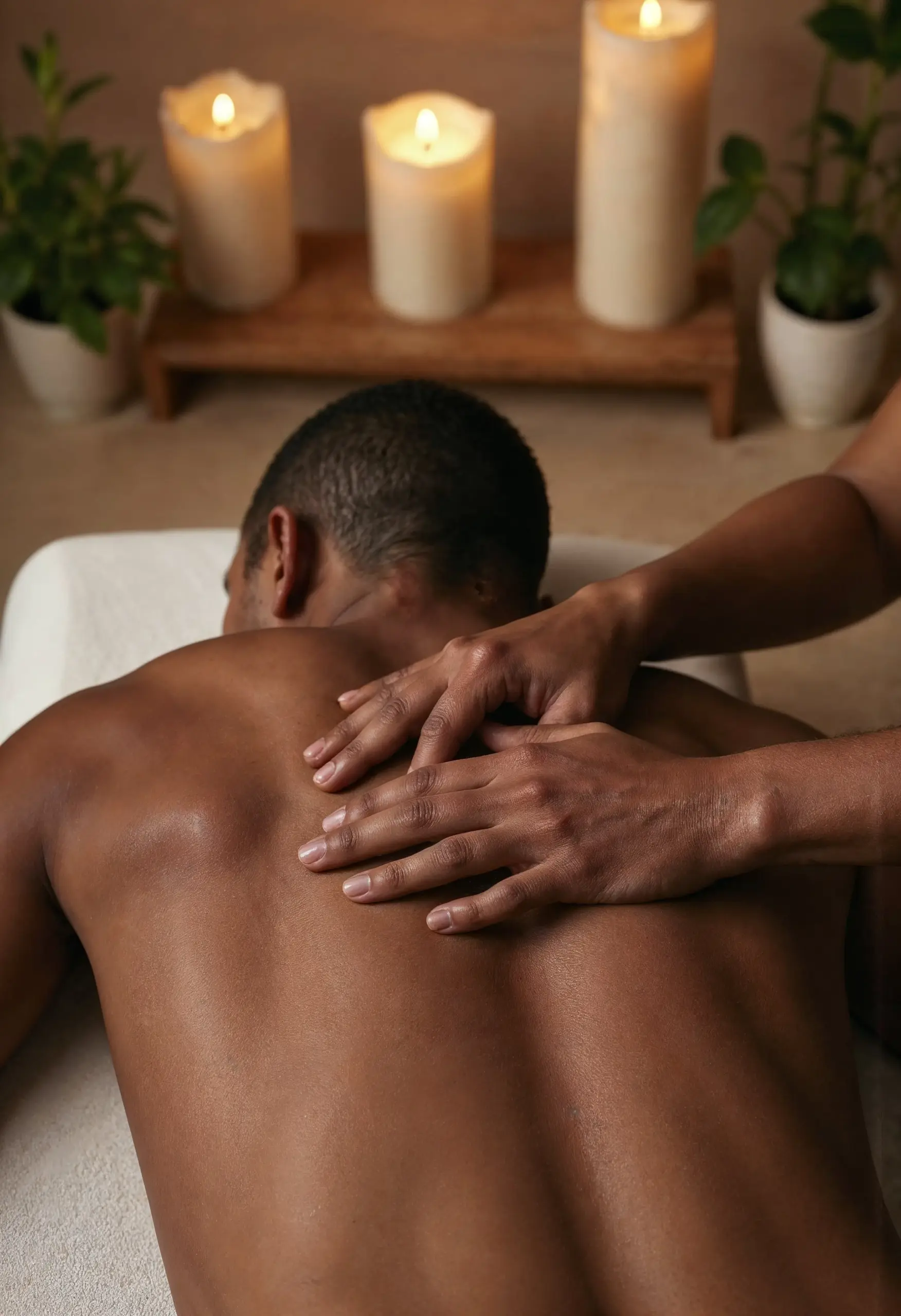 Customized full body massage therapy for relaxation, energy restoration, and stress relief by professional male therapist at home