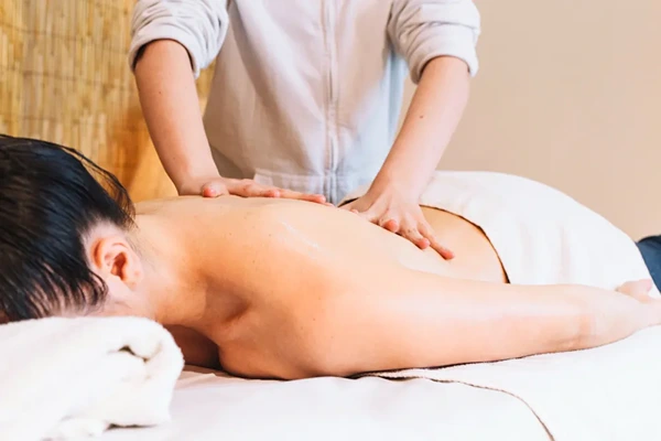 Deep tissue muscle repair massage for chronic back pain relief in Hauz Khas.